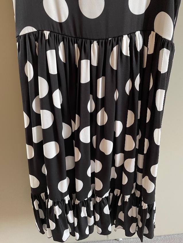 Dolce & Gabbana Kids 12Y Black & White Silk Dress