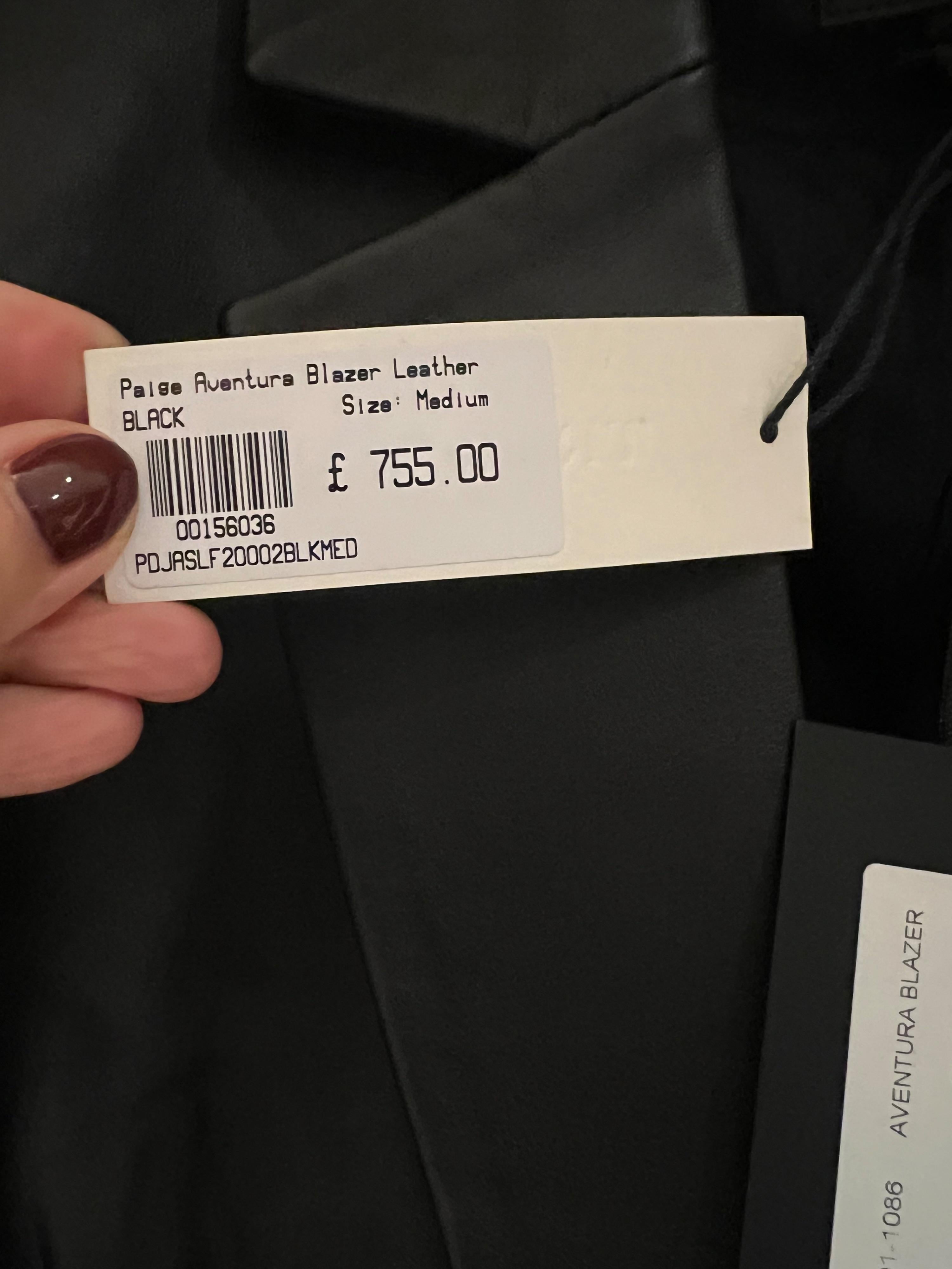 Aventura Double-breasted Leather Blazer