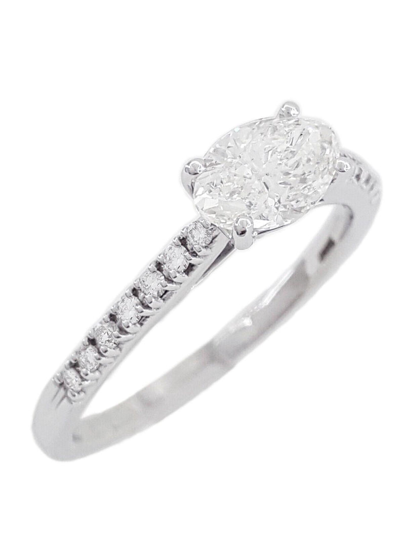 Verde 1ct IGI Certified Lab-grown Oval Solitaire Cut Diamond Ring