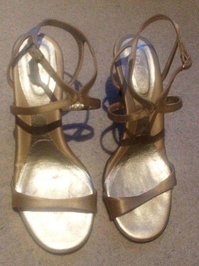 Hogan gold wedge heel  sandals