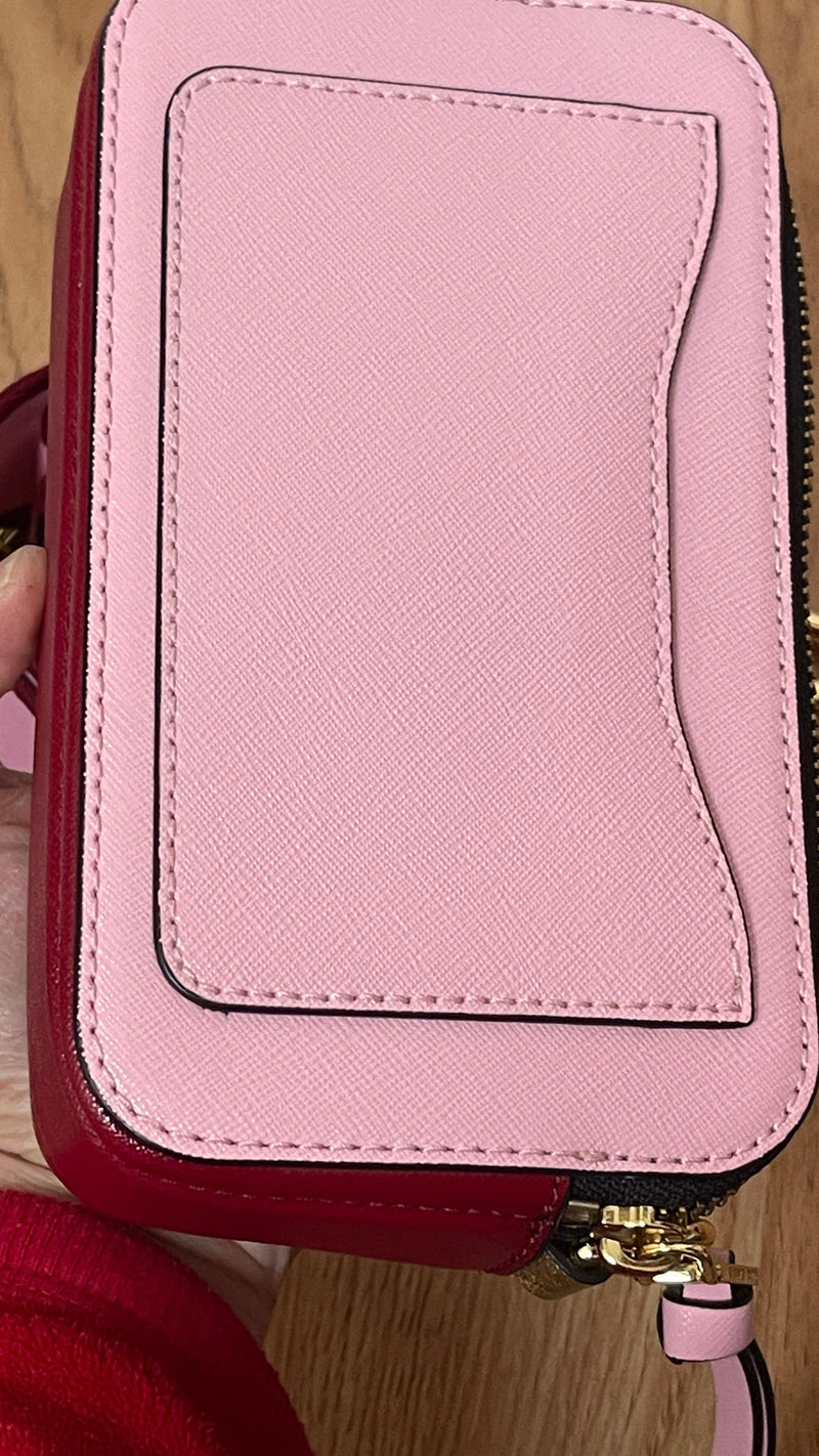 Pink Colourblock Snapshot Camera Bag