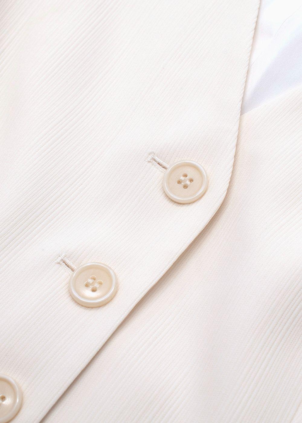 Theory Cream Admiral Stripe Waistcoat