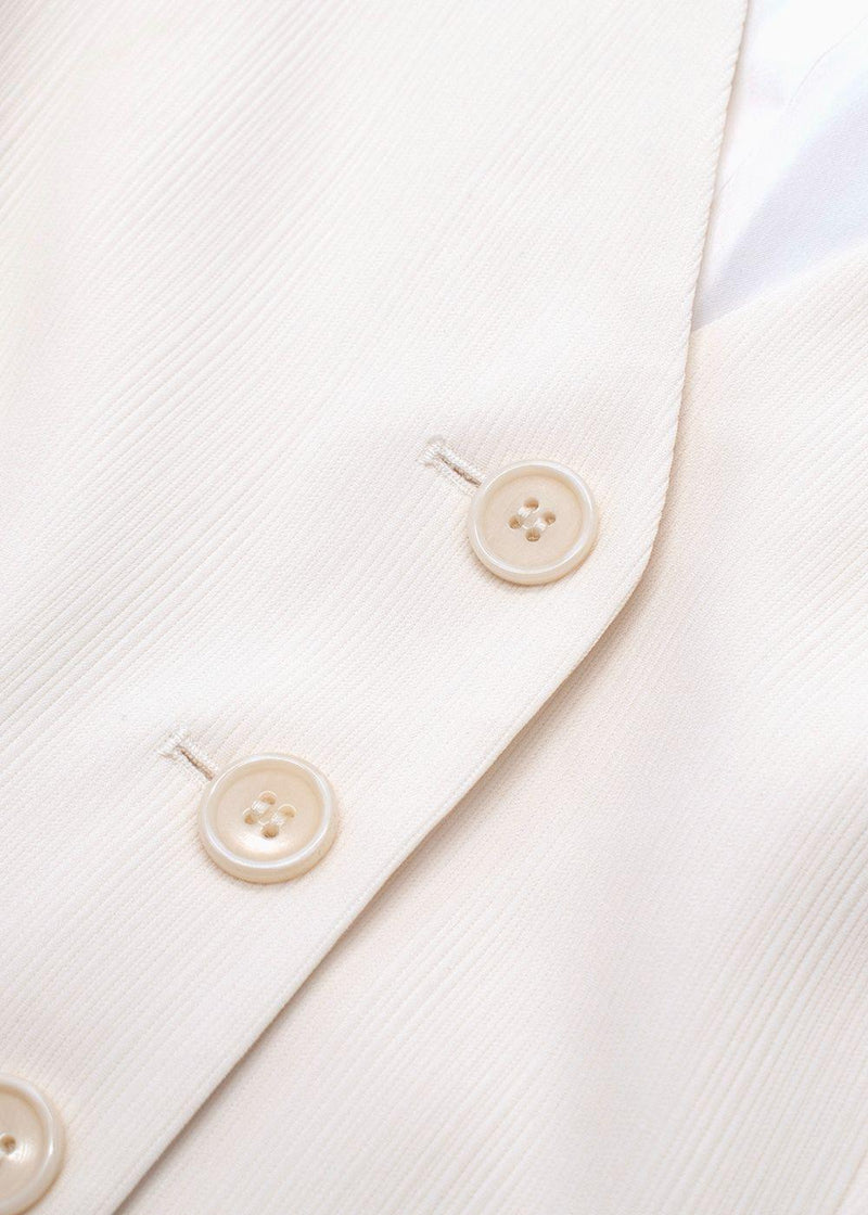 Theory Cream Admiral Stripe Waistcoat