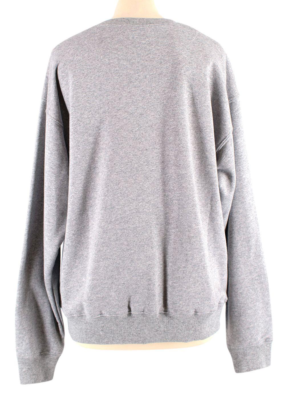 Grey Comic Print Sweatshirt