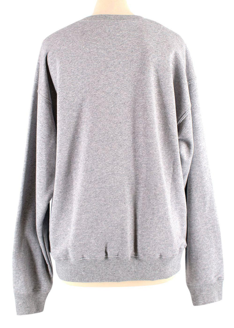 Grey Comic Print Sweatshirt