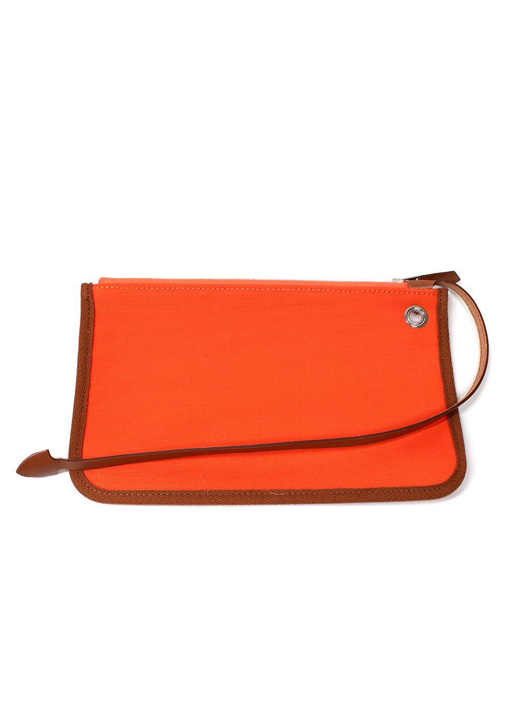 Hermes Herbag Orange Minium with Palladium Hardware