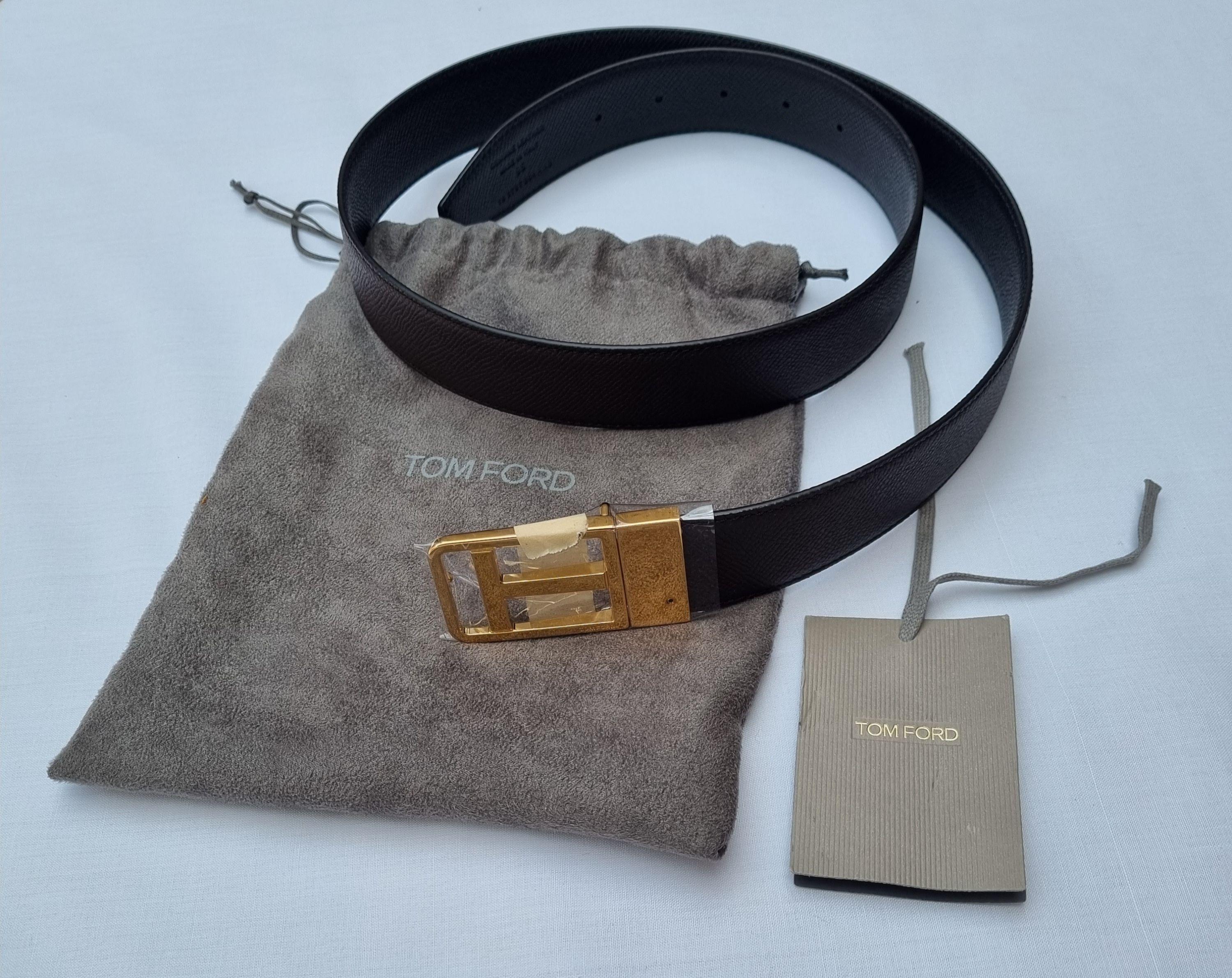 Frame T Leather Belt - Size 95