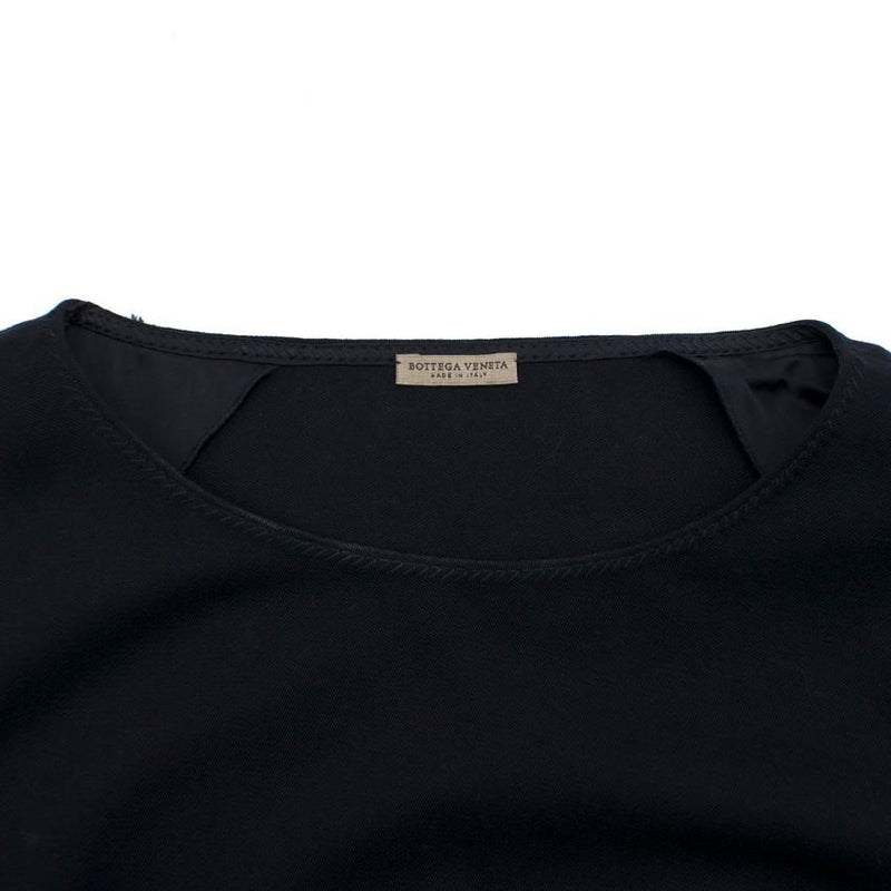 Bottega Veneta Navy Fitted Shift Dress