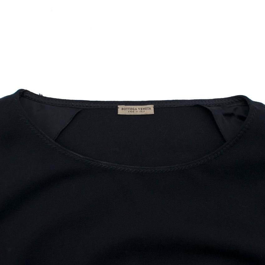 Bottega Veneta Navy Fitted Shift Dress