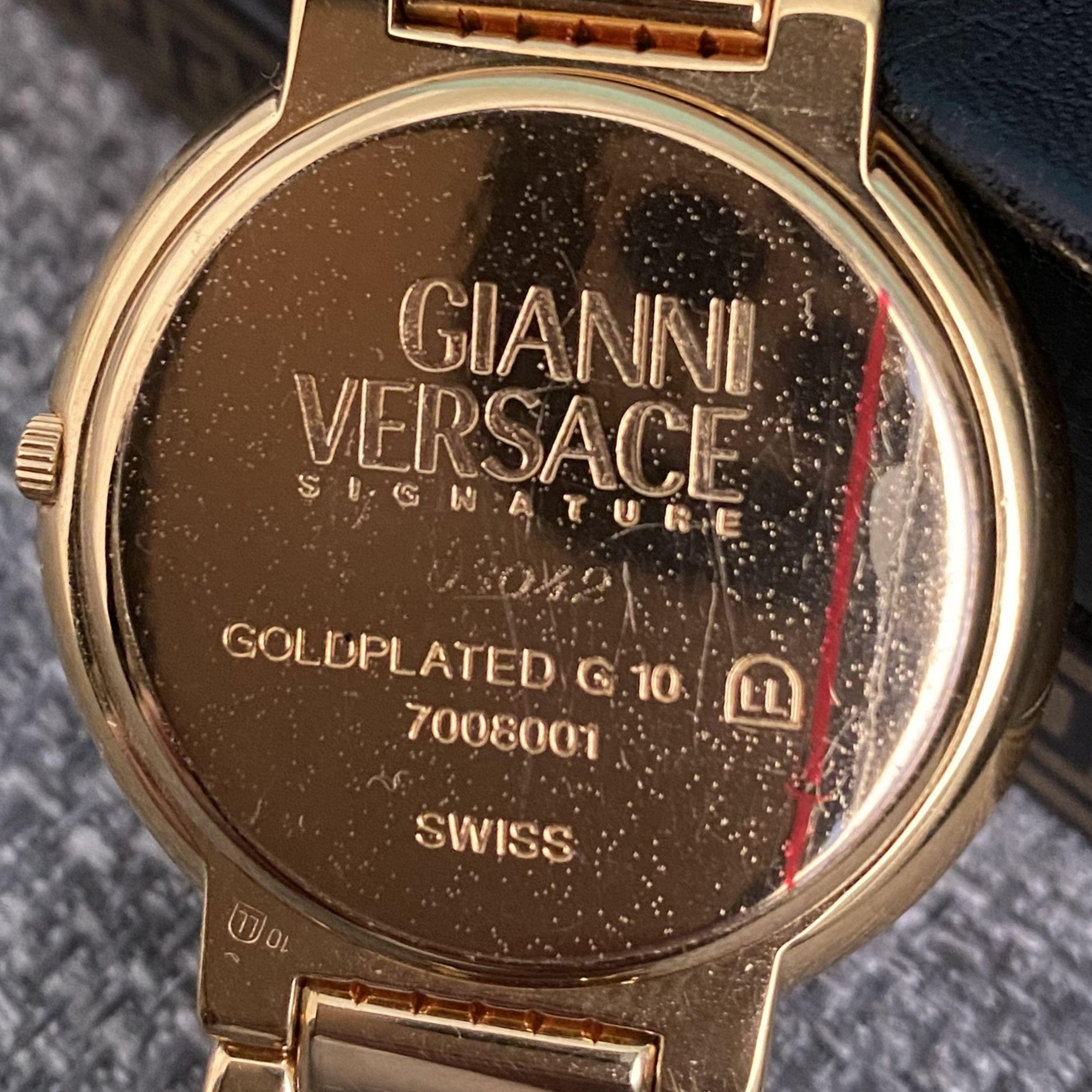 Vintage Gold Plated Medusa Head Coin Watch
