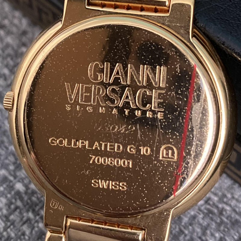 Vintage Gold Plated Medusa Head Coin Watch