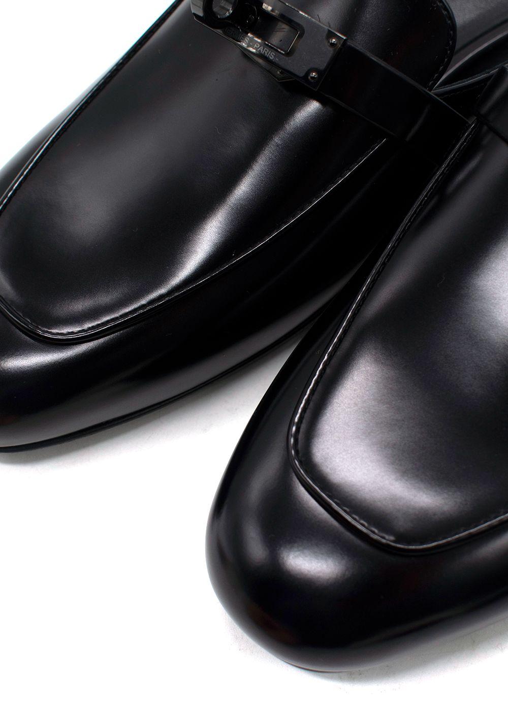 Hermes Noir Oz Mule