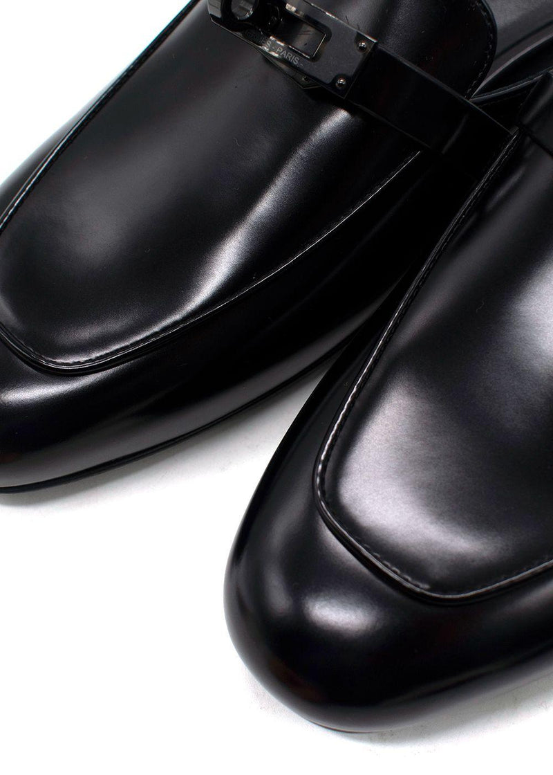 Hermes Noir Oz Mule