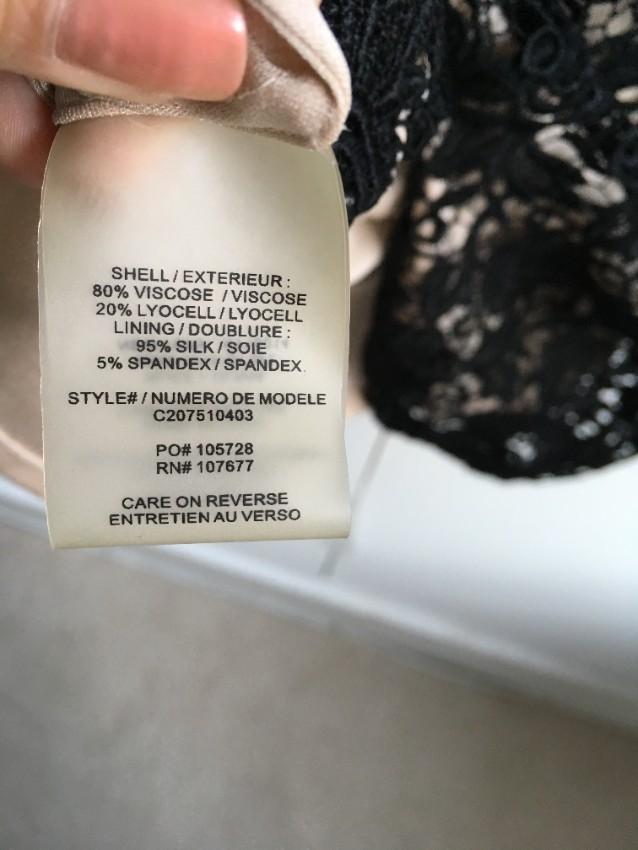 Alice + Olivia black lace detailed open back dress