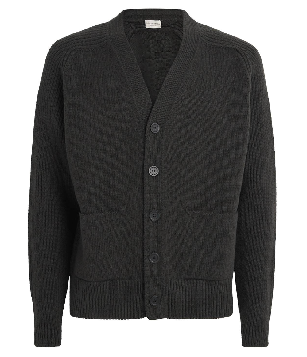 Johnstons Of Elgin Cashmere Ribbed Cardigan