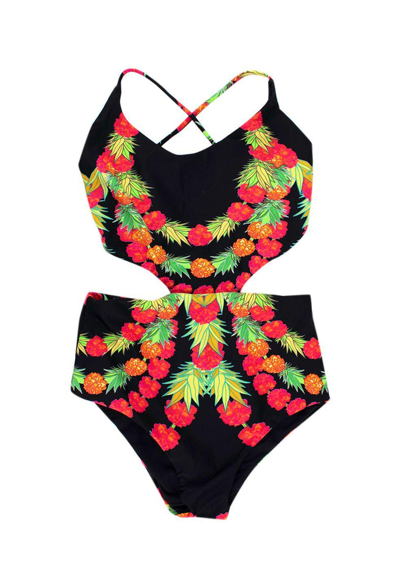 Mara Hoffman Floral Cut-Out Swimsuit