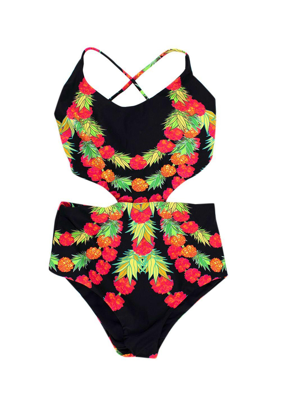 Mara Hoffman Floral Cut-Out Swimsuit