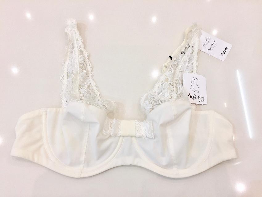 Aubade Ivory Leavers Lace Underwired Bra & Tanga Set