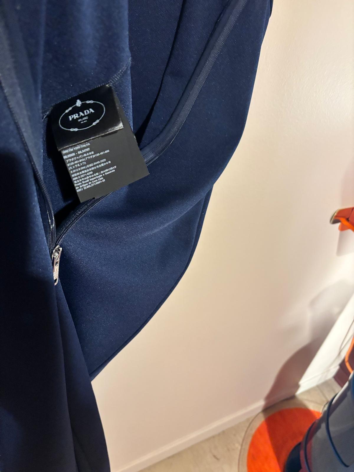Prada Navy Blue Lycra Jumpsuit