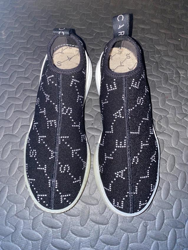 Stella McCartney Logo Print Slip-On Sneakers