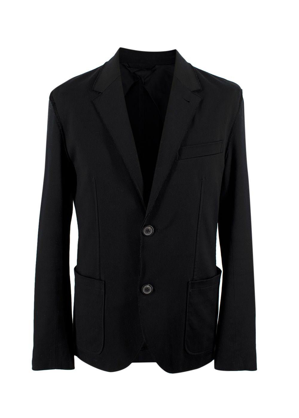 Lanvin Black Cotton Single-breasted Blazer