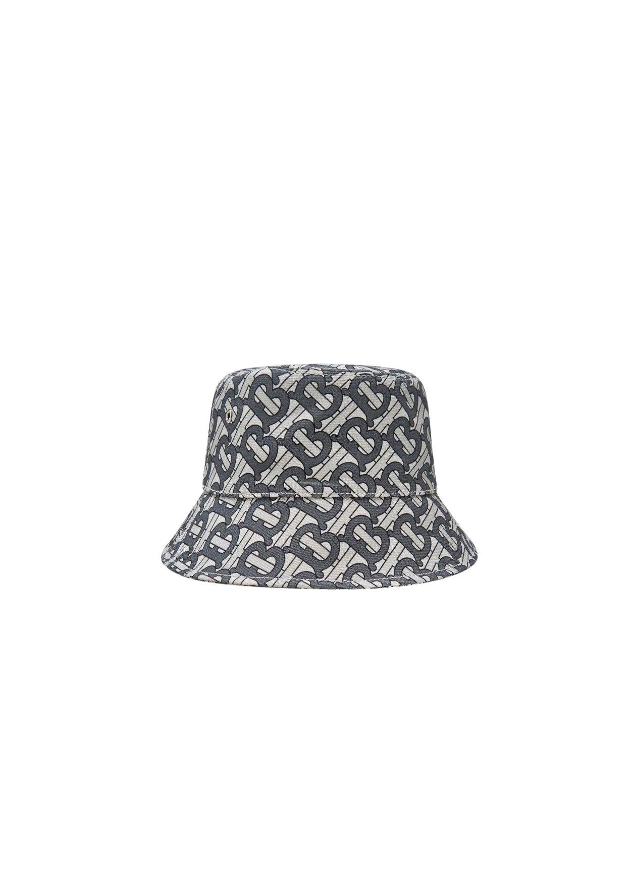 Grey TB Monogram Bucket Hat