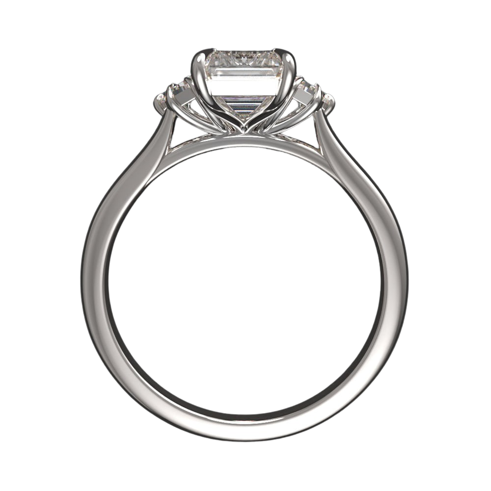 Lab Grown 2.5 Carat Three Stone Ring