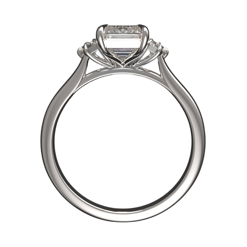 Lab Grown 2.5 Carat Three Stone Ring