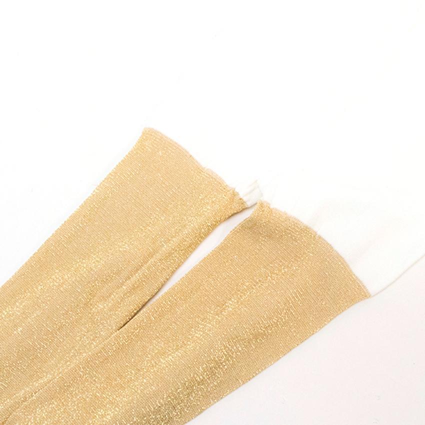 Gold leggings and belt