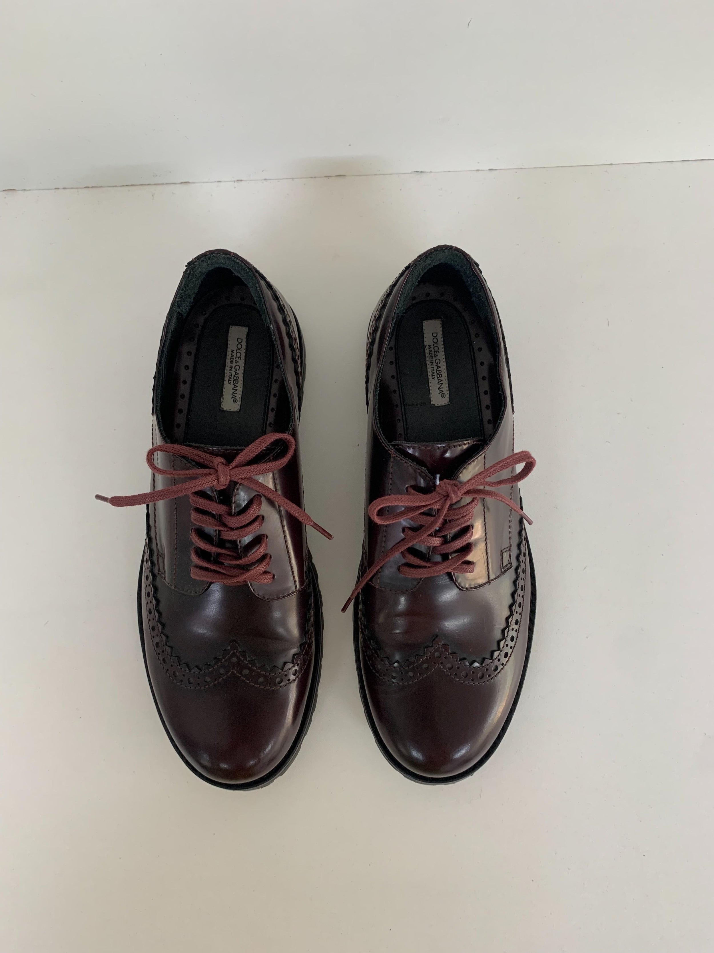Burgundy Leather Brogues