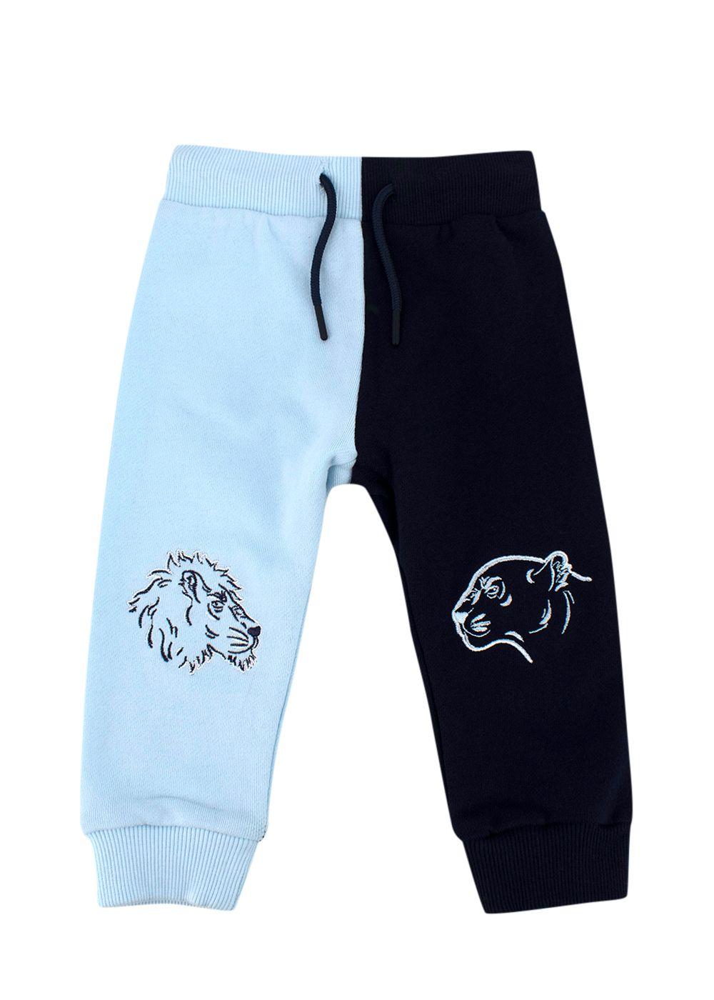 Kenzo Kids Navy Blue Two-Tone Animal Embroidered Tracksuit