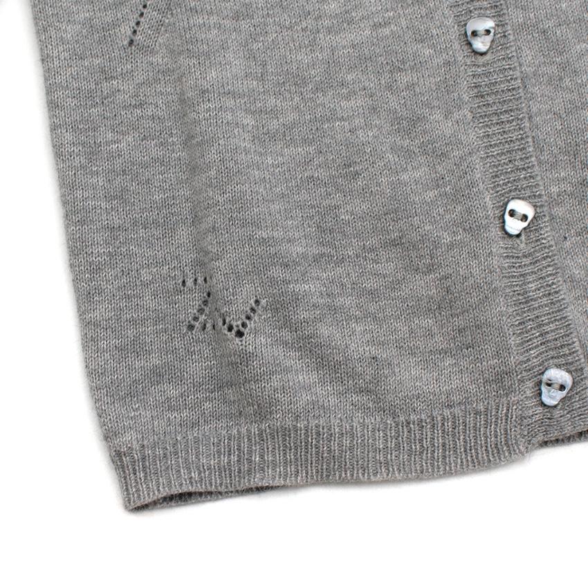 Zadig & Voltaire Little Grey Buttoned Cardigan