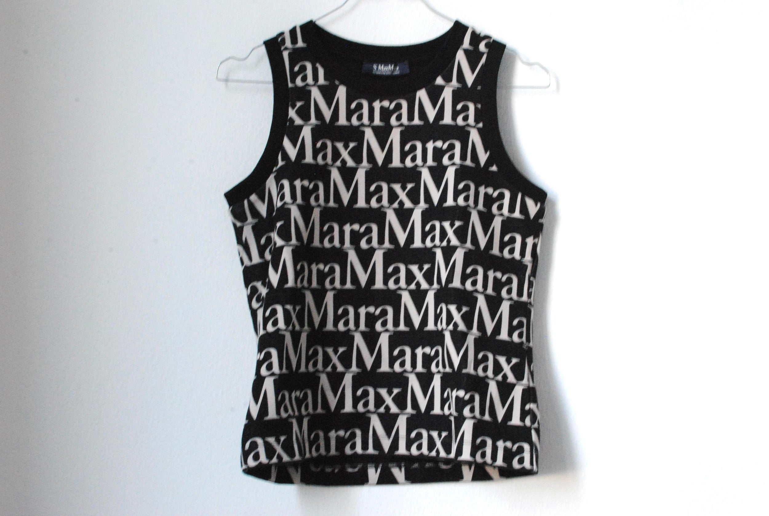 MaxMara Black Logo Top