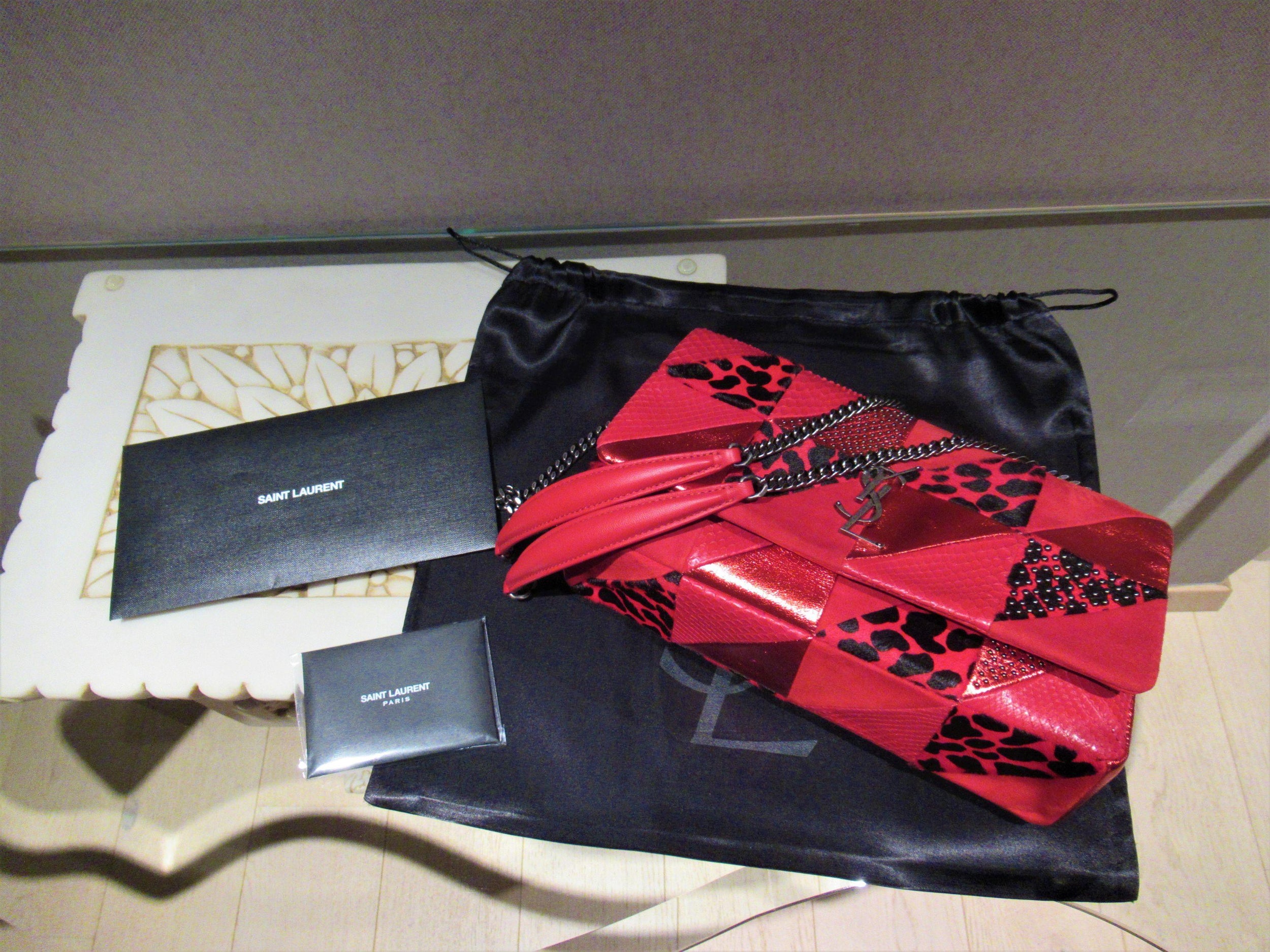 Red Mix & Match Jamie Patchwork Bag