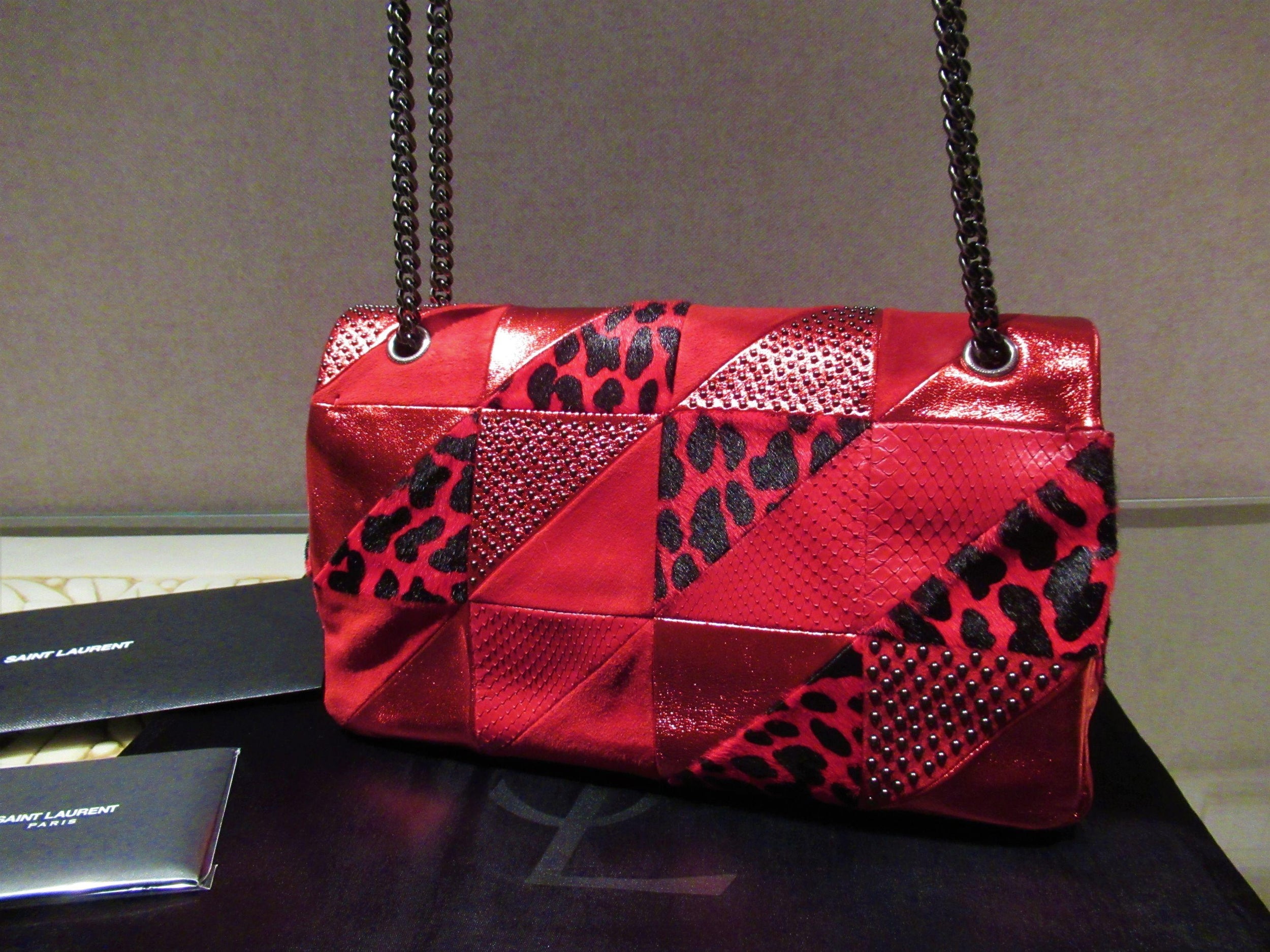Red Mix & Match Jamie Patchwork Bag
