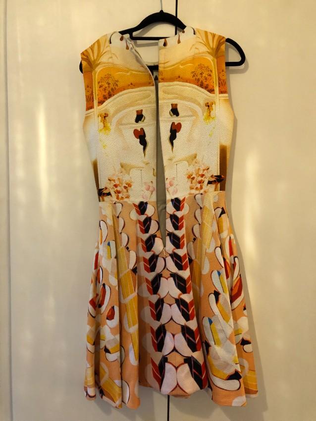 Mary Katrantzou Orange Printed A-Line Dress