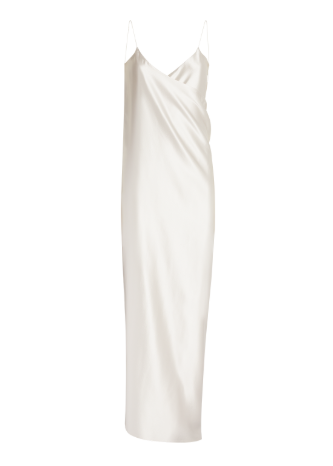 Silk Crepe Maxi Dress