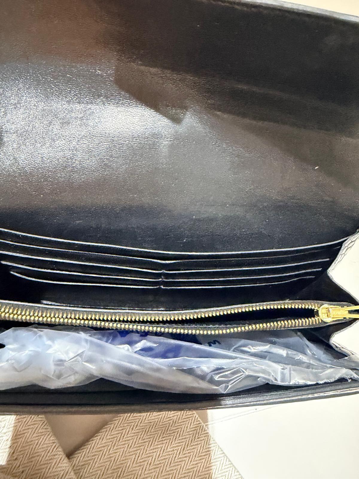 Hermes Alligator Black Constance Wallet