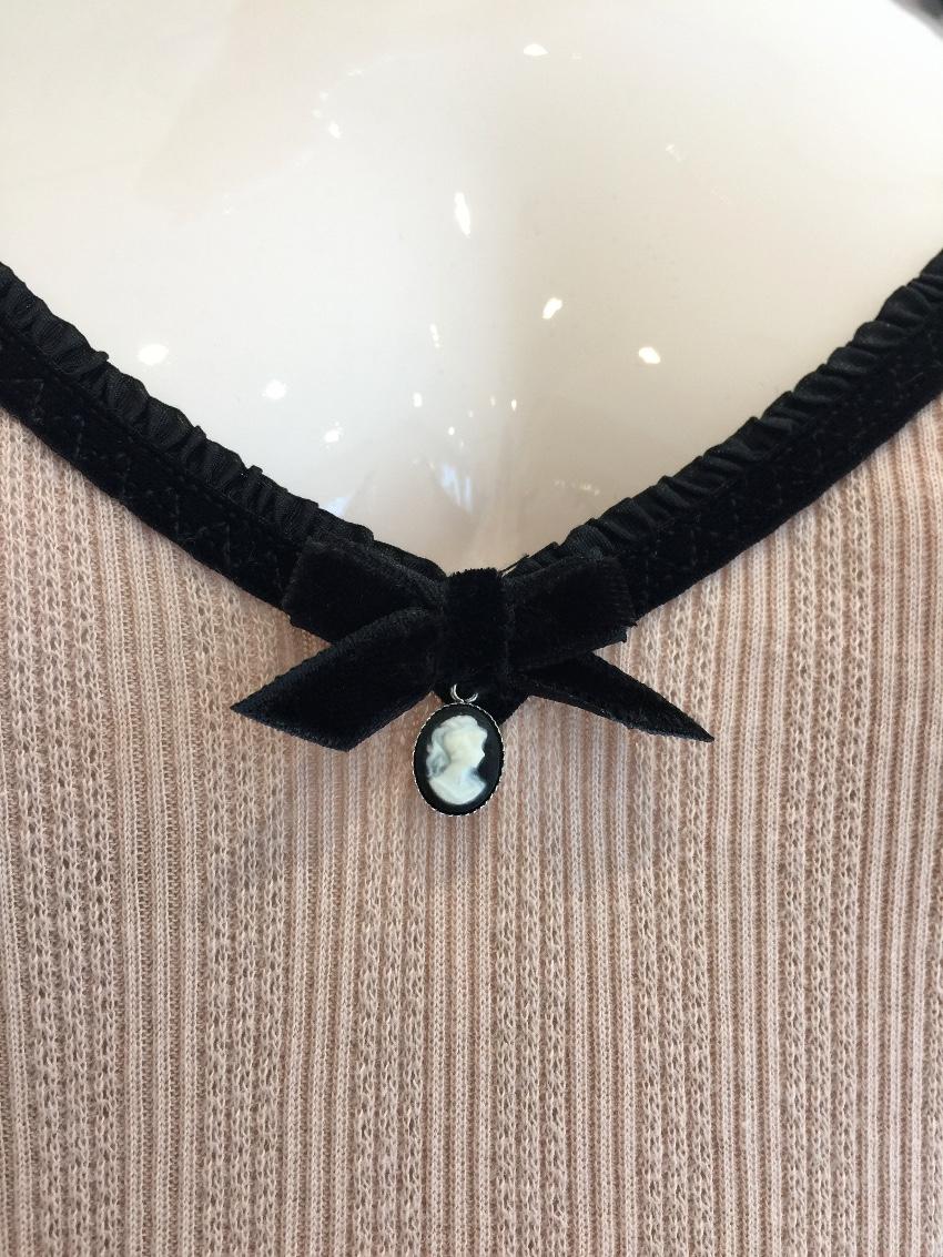 Blumarine Pleated Soft Peach Dress