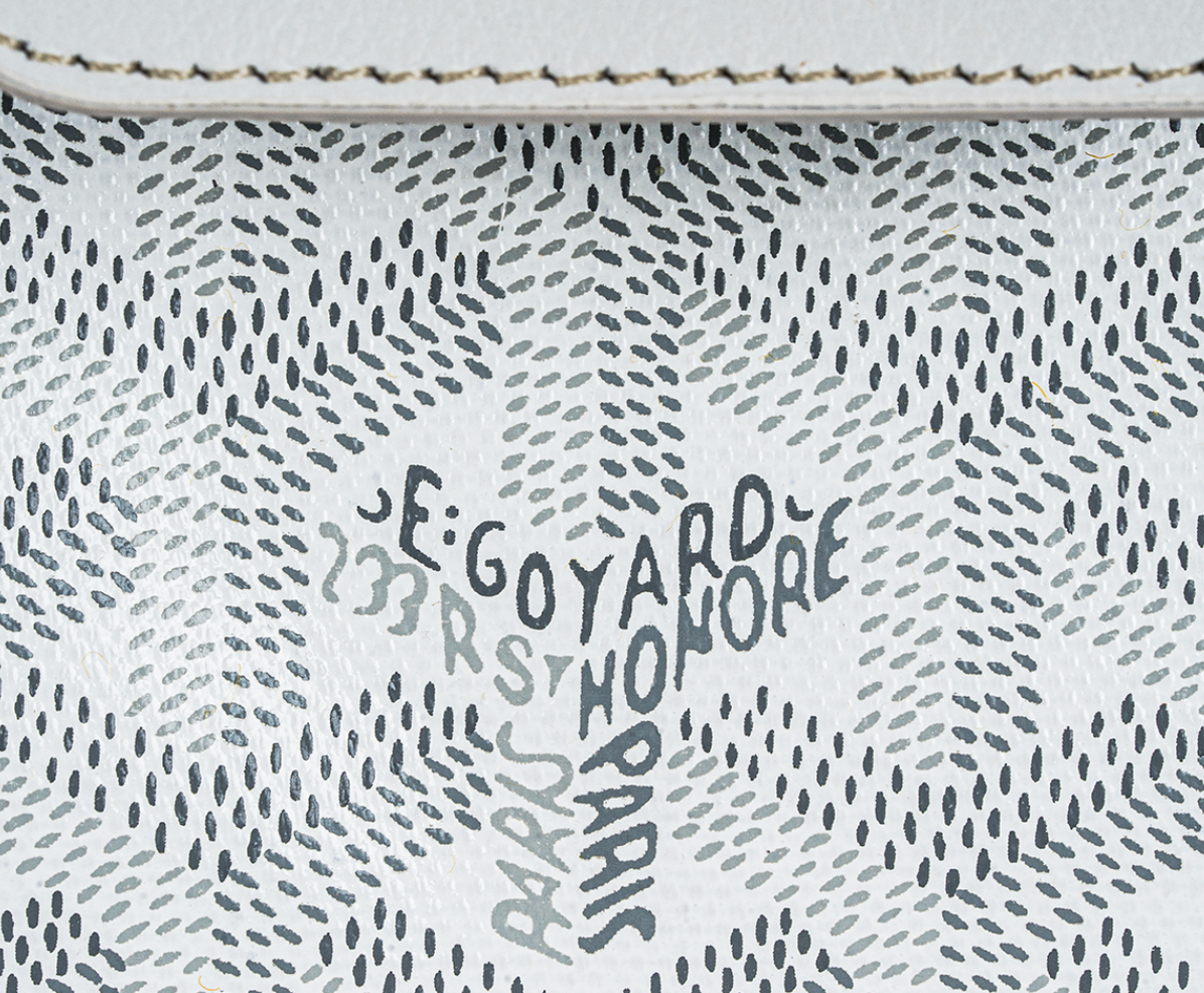 Goyard White Mini Saigon Souple Bag