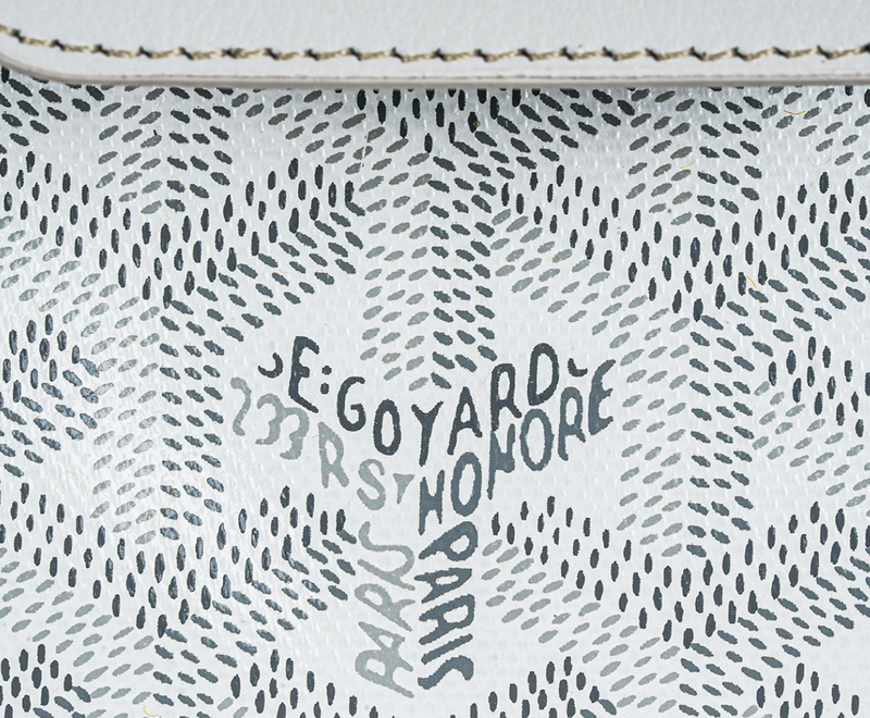 Goyard White Mini Saigon Souple Bag