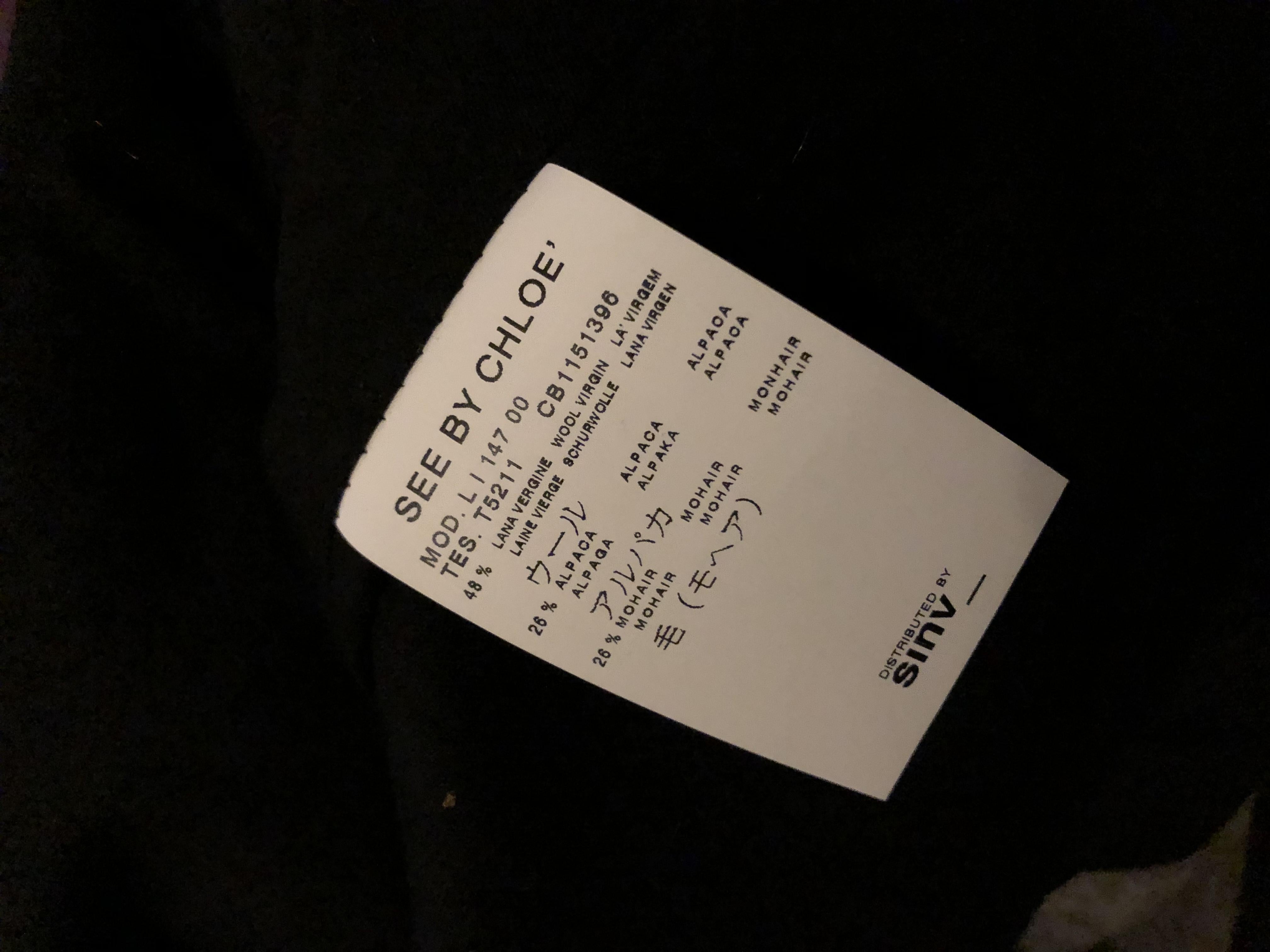 See by Chloe grey coat