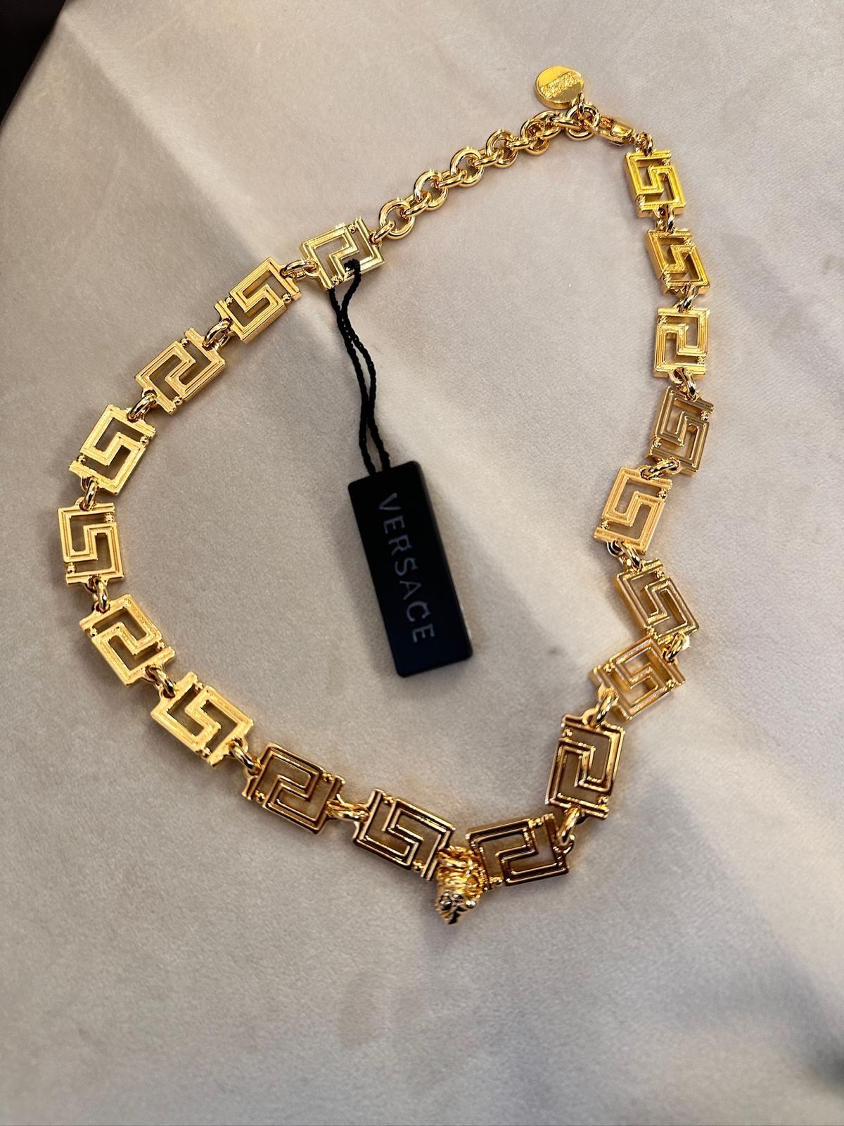 Gold Metal Choker Necklace