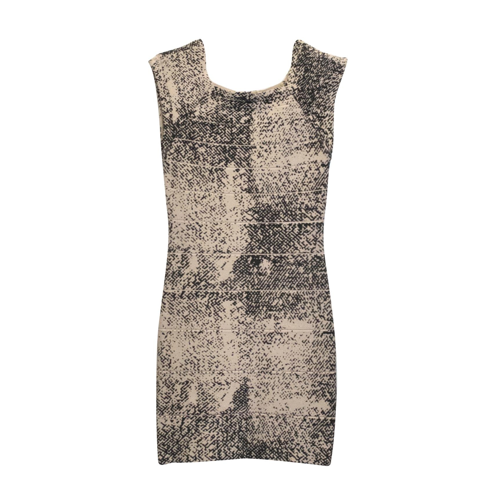 Whistles light pink and black bodycon dress