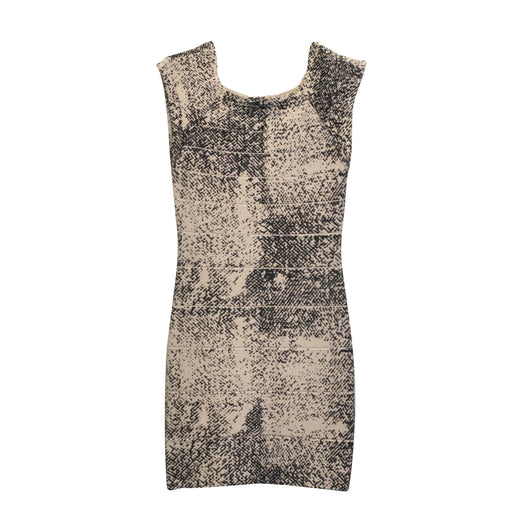 Whistles light pink and black bodycon dress