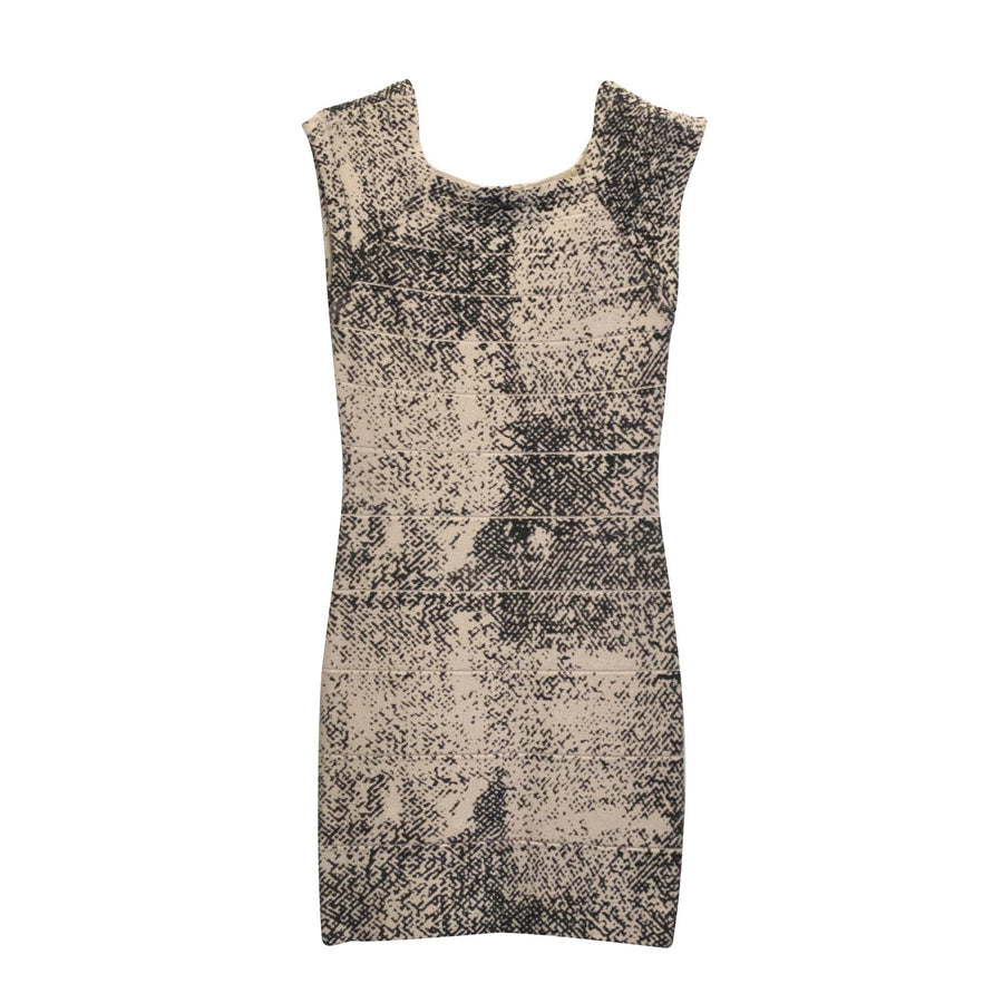 Whistles light pink and black bodycon dress