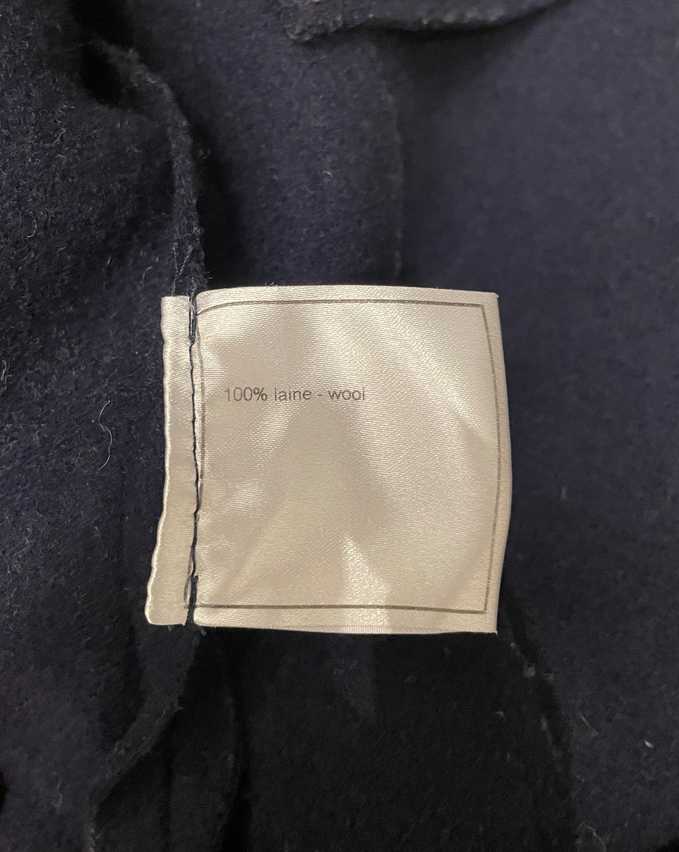 Navy Blue Classic Wool Blazer
