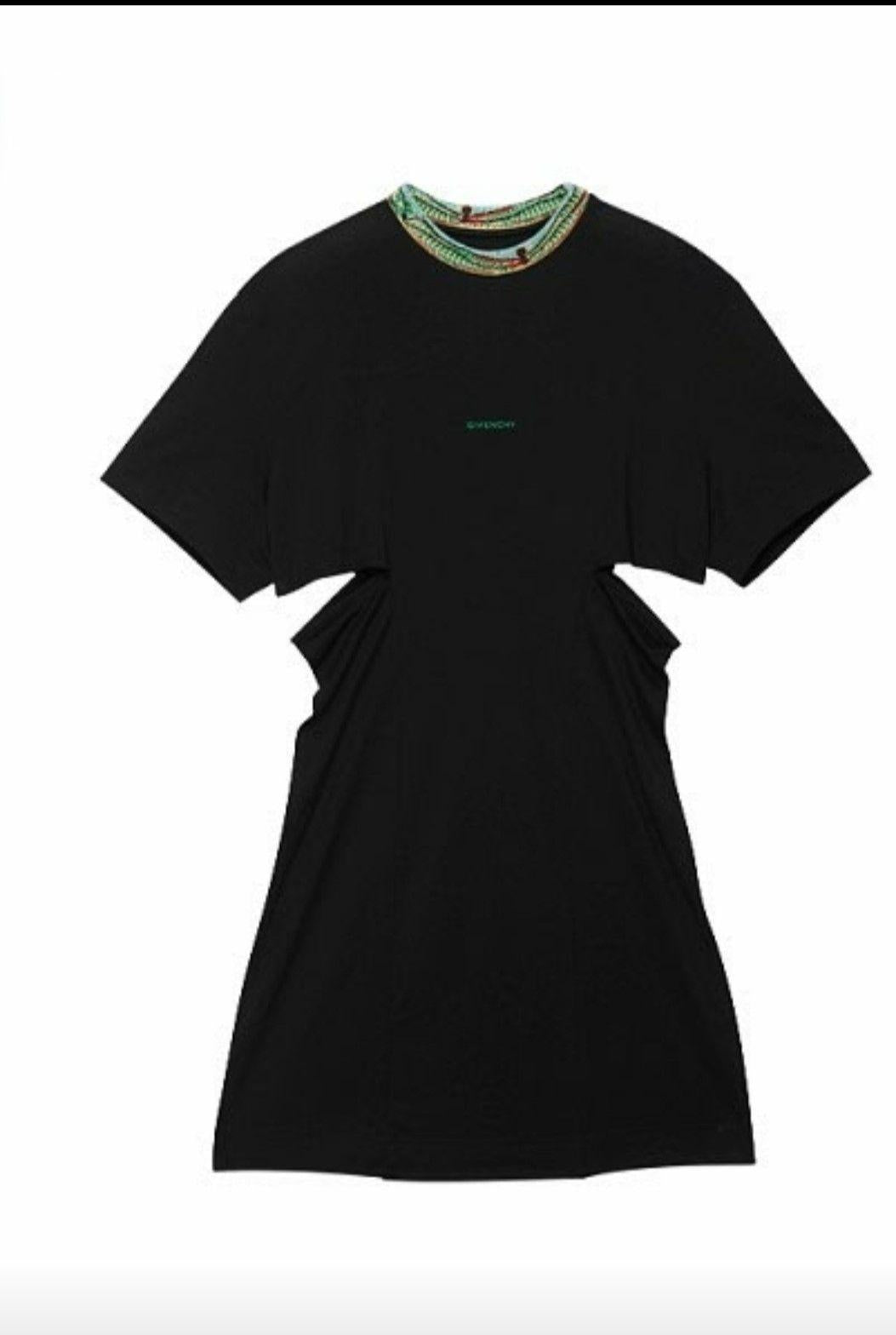 Givenchy Black Cut Out T-Shirt Dress