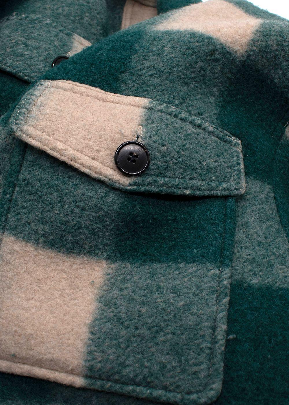 Isabel Marant Green Harveli Short Checked Jacket