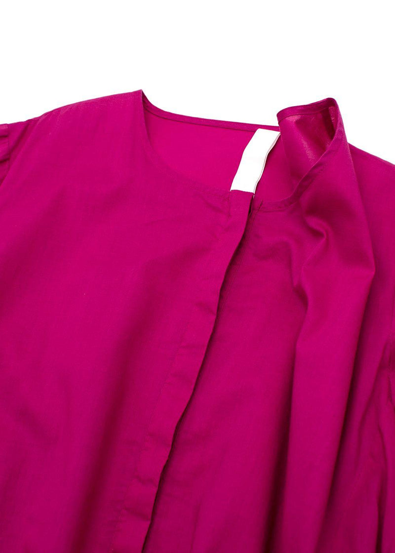 Merlette Pink Tiered Pleated Dress